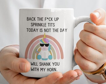 Lustige Einhorn Kaffeetasse: Freches Geschenk für Einhorn Fans (11oz, 15oz)