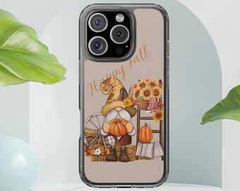 Fall,Autumn Gnome and Pumpkin Harvest Design, Festive Thanksgiving Phone Case  For iPhone 13-16Pro Max | Samsung Galaxy S21-S24 Plus Ultra