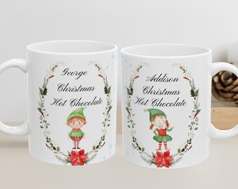 Personalized Christmas Mug | Custom Elf Holiday Mug
