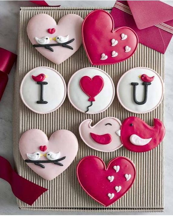 Valentines Day Gift Box Hearts Sweetheart Gifts Hand Painted Etsy