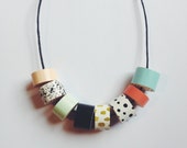 Beaded Necklace - Speckles and Spots