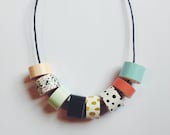 Beaded Necklace - Speckles and Spots