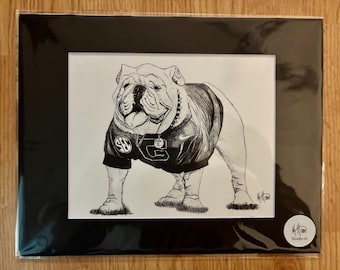 UGA Bulldog print