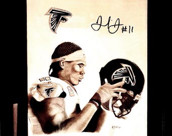 Julio Jones original graphite drawing