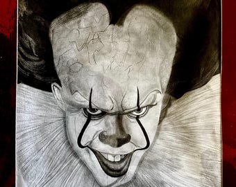 IT/Pennywise original graphite drawing