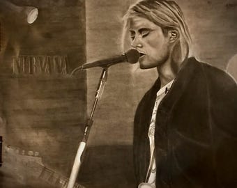 Nirvana originale Graphitzeichnung