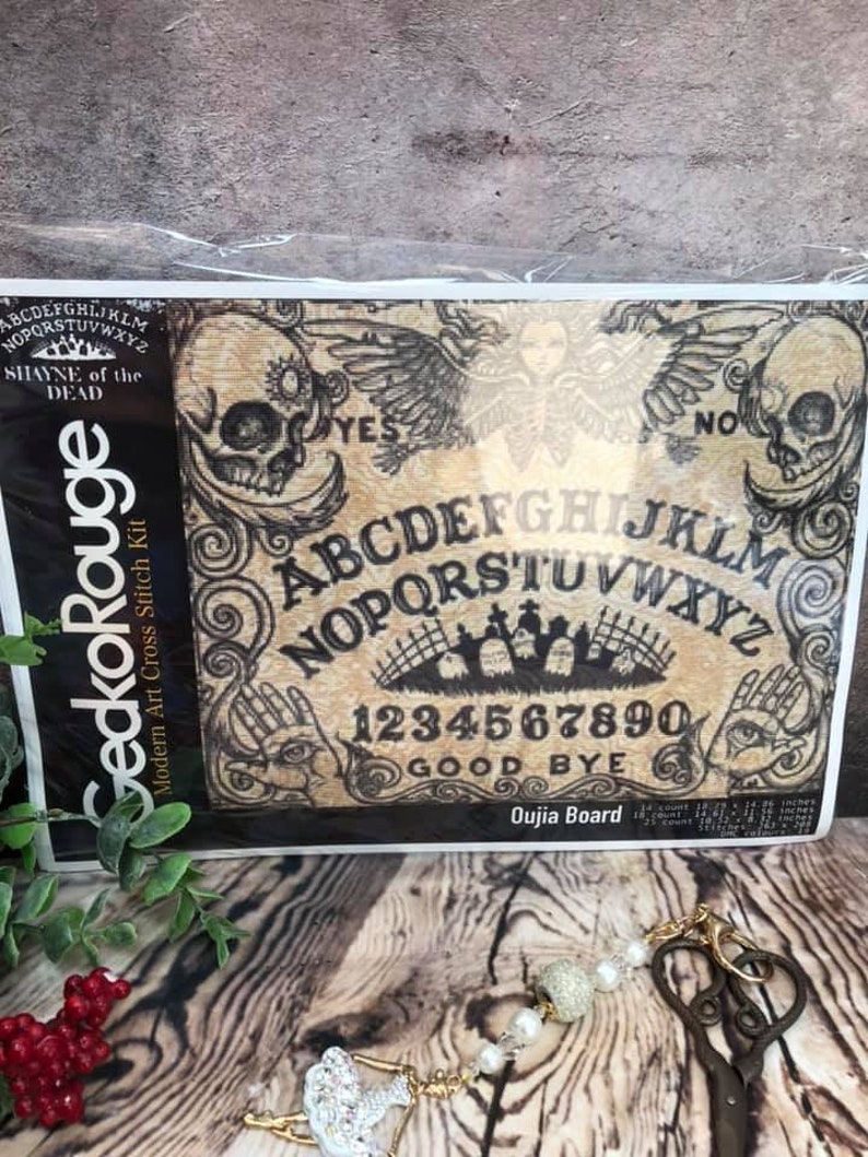 Ouija Board by Shayne of the Dead. Modern Cross Stitch Art Kit. image 1