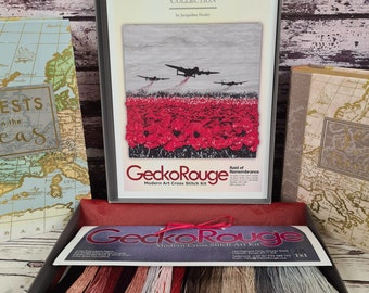 Raid of Remembrance by Jacqueline Hurley.  Modern Cross Stitch Art Kit.