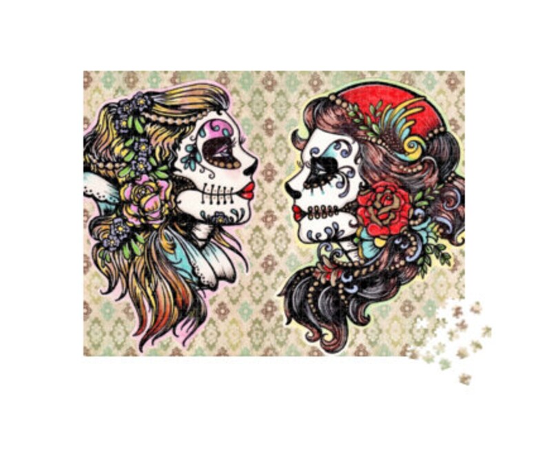 Jigsaw Puzzle 1000 piece Modern Art By Illustrated Ink Etsy