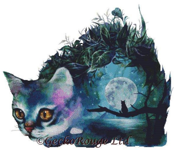 Cat Cross Stitch Kit By Zazac Namoo Counted Cross Stitch Kit Etsy