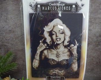 Gangster Marilyn by Marcus Jones. Modern Cross Stitch Art Kit.