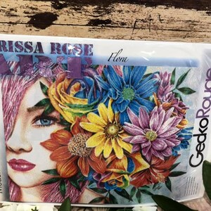 Flora by Carissa Rose. Modern Cross Stitch Art Kit
