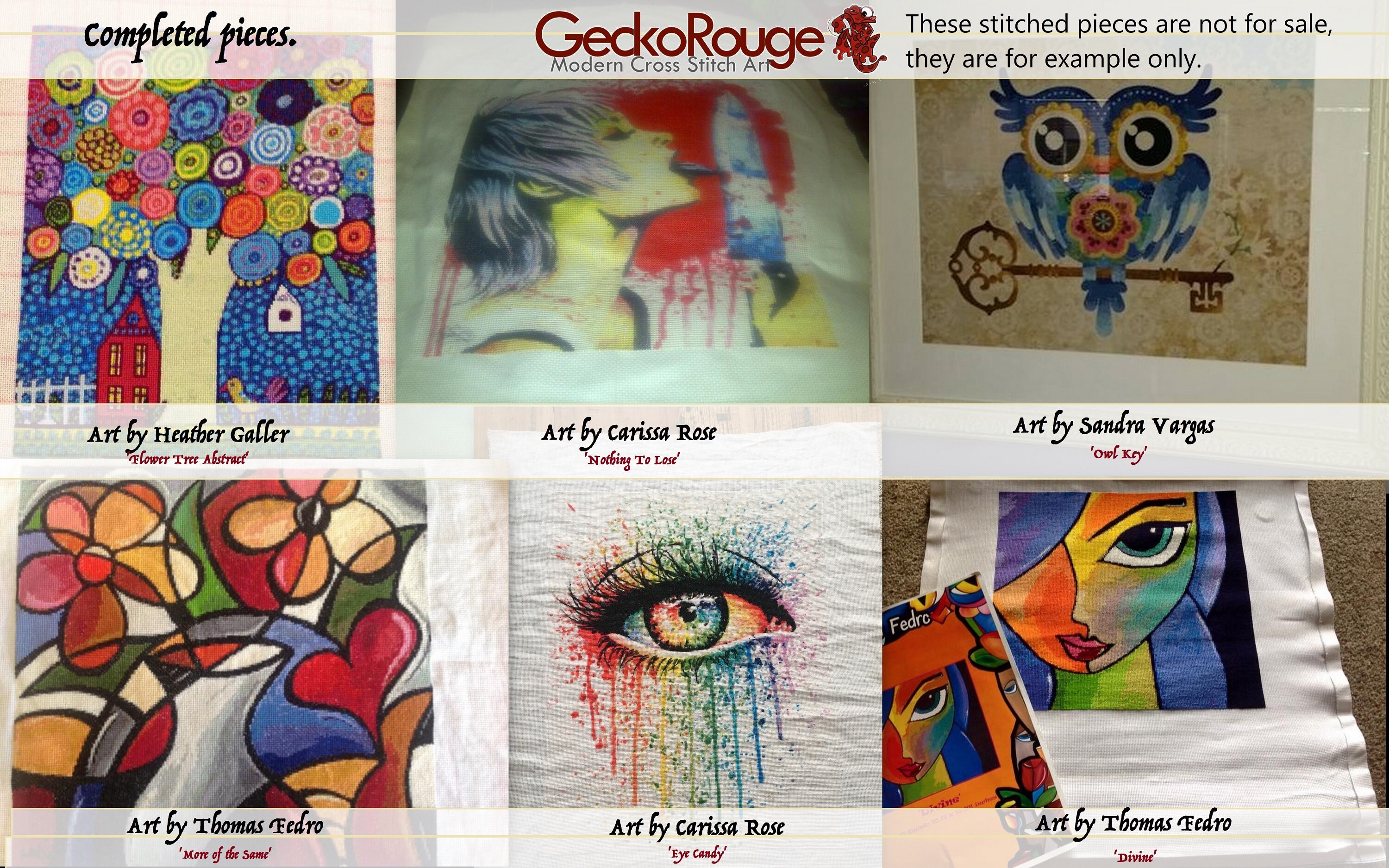 Extra Large Modern Cross Stitch Kit By SheBlackDragon Etsy