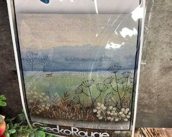 Misty Morning by Jo Grundy. Modern Cross Stitch Art Kit.