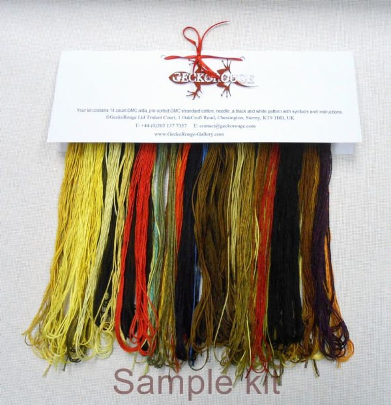 Cross Stitch Kit /'Butterfly Meadow/',Jo Grundy Counted Needlecraft Kit with DMC materials Woodland Cross Stitch
