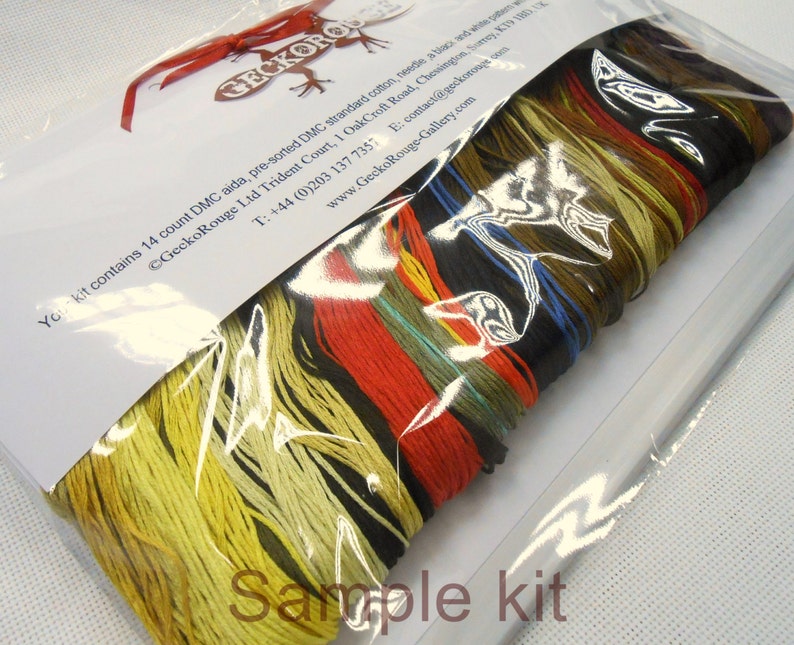 Forest Dragon Cross Stitch Kit /'Waldrache/' Dragon Cross Stitch Set Counted DIY Licensed art by Jojoes Art Fantasy Forest Creature