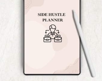 Side Hustle Planner: Business Organizer & Productivity Tool (Digital Download)