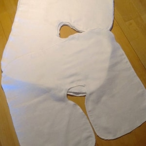 Massage Table Flat Face Rest Covers (pkg of 10) 100% cotton flannel white