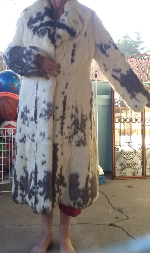 Vintage Rabbit Fur full length coat