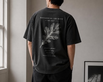 Oak Leaf Shirt, Botanical T Shirt, Vintage Botanical Tee, Nature Lover Gift, Comfort Colors 1717 Shirt, Cottagecore Shirt