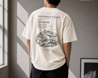 Limestone Geology Shirt, Geological Studies Tee, Geologist Gift, Sedimentary Rock T Shirt, Comfort Colors 1717, Earth Science Shirt