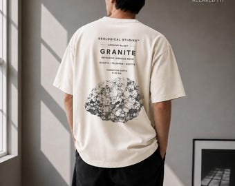Granite Geology Shirt, Minimalist Geologist T Shirt, Rock Collector Tee, Earth Science Gift