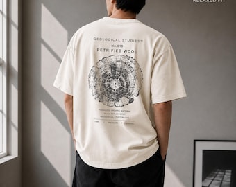 Petrified Wood Shirt, Geology Shirt, Rock Collector Tee, Geologist Gift, Fossil Shirt, Comfort Colors 1717