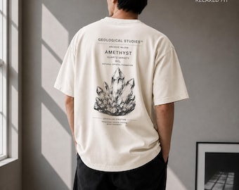 Amethyst Shirt, Crystal Mineral T-Shirt, Geology Rock Collector Tee