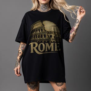 Vintage Roma Colosseum T-Shirt: Italy Travel Souvenir