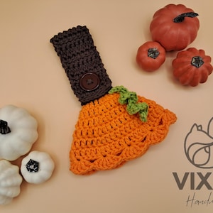 Cutie Pumpkin Towel Topper - PDF CROCHET PATTERN - Pumpkin - Home Decor - Fall - Decoration - Useful - Towel Topper - Crochet Pattern