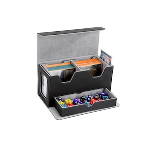 Double Deck Box: MTG Commander, Dice Tray, 200+ Double Sleeved Cards