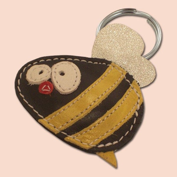 Cute little bee keychain