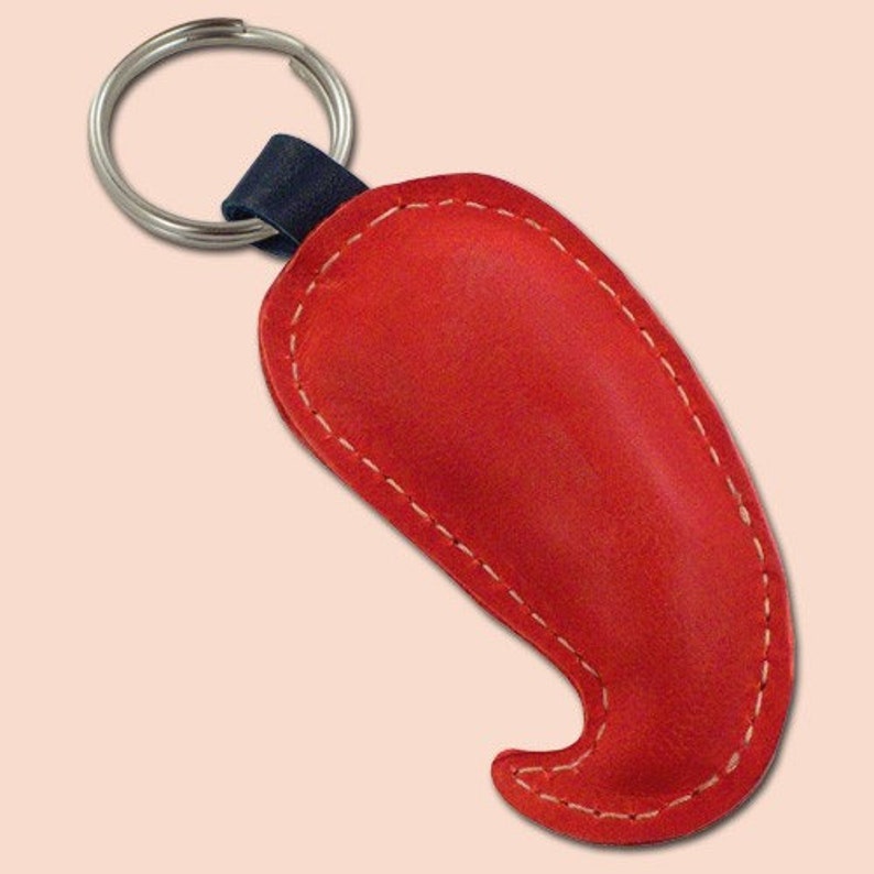 Hot And Red Chilli Pepper Leather Keychain Vegetable FREE Etsy