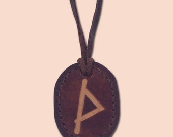Thurisaz - The Rune of Chaos, Evil and Temptation - Rune Amulet Necklace - Asatru Jewelry - Viking Thurisaz Rune Necklace - Rune Pendant
