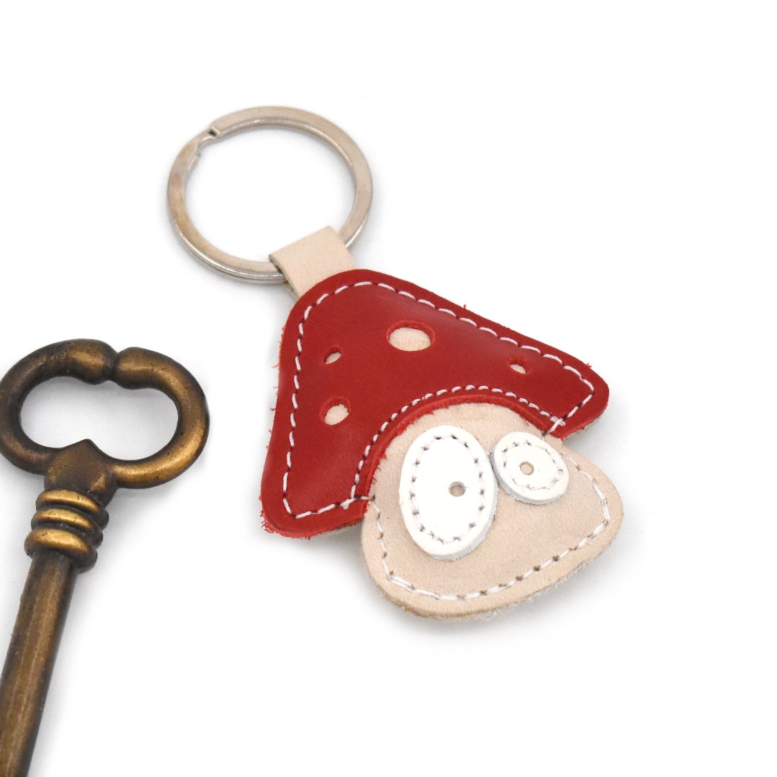 Porte-clés Mascotte Chiikawa – Champignon Et écureuil Volant, Tout Mignon
