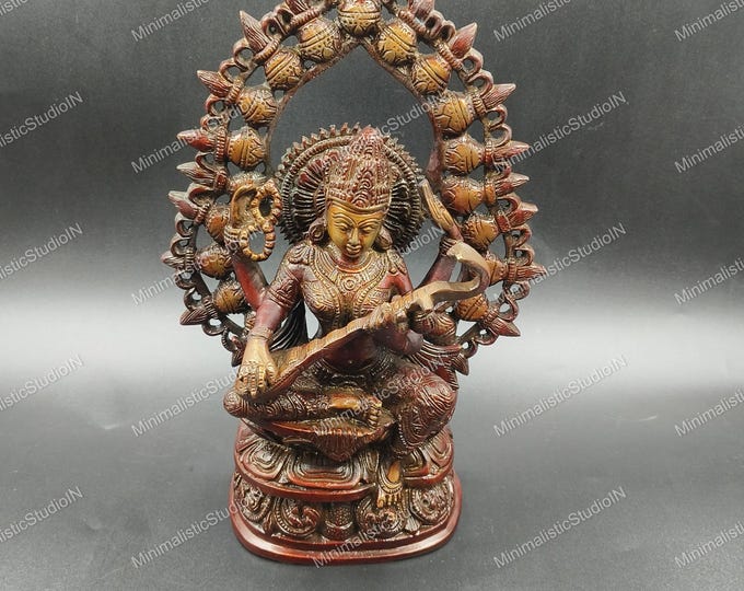 Durga Goddess Idol 10” Inch | Fierce Shakti Statue with Trident for Home