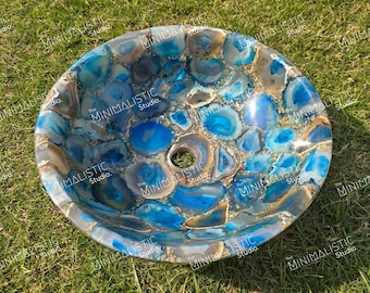 Handmade Natural Agate Sink ( Customisable )