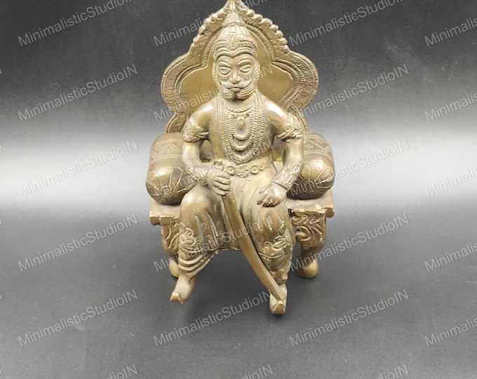 Handmade Brass Chhatrapati Shivaji Maharaj Statue | 7 Inch Indian Decor