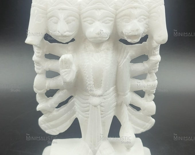 Handcrafted Marble Dust Lord Dattatreya Idol | Hindu Deity Statue