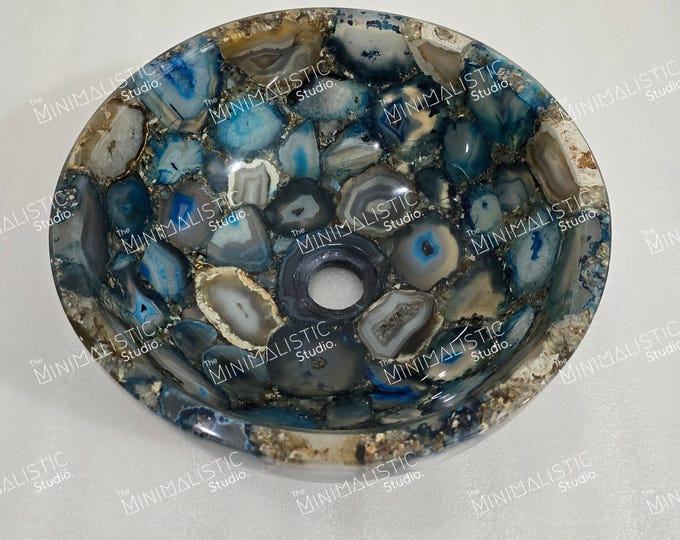 Handmade Natural Agate Sink ( Customisable )