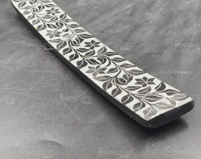 Hand-Painted Stone Incense Holder | Ethnic Mandala Design, Indian Decor