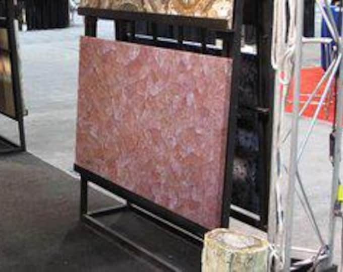 Handmade Rose Quartz Table Top | Custom Pink Gemstone Slab