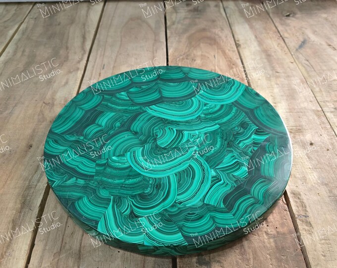 Handmade Malachite Table Top | Custom Coffee Table