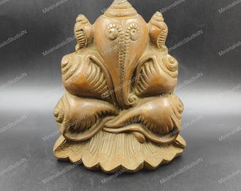 Posąg Pana Ganeszy 8 cali | Posąg Ganpati do wejścia do domu i luksusowej dekoracji