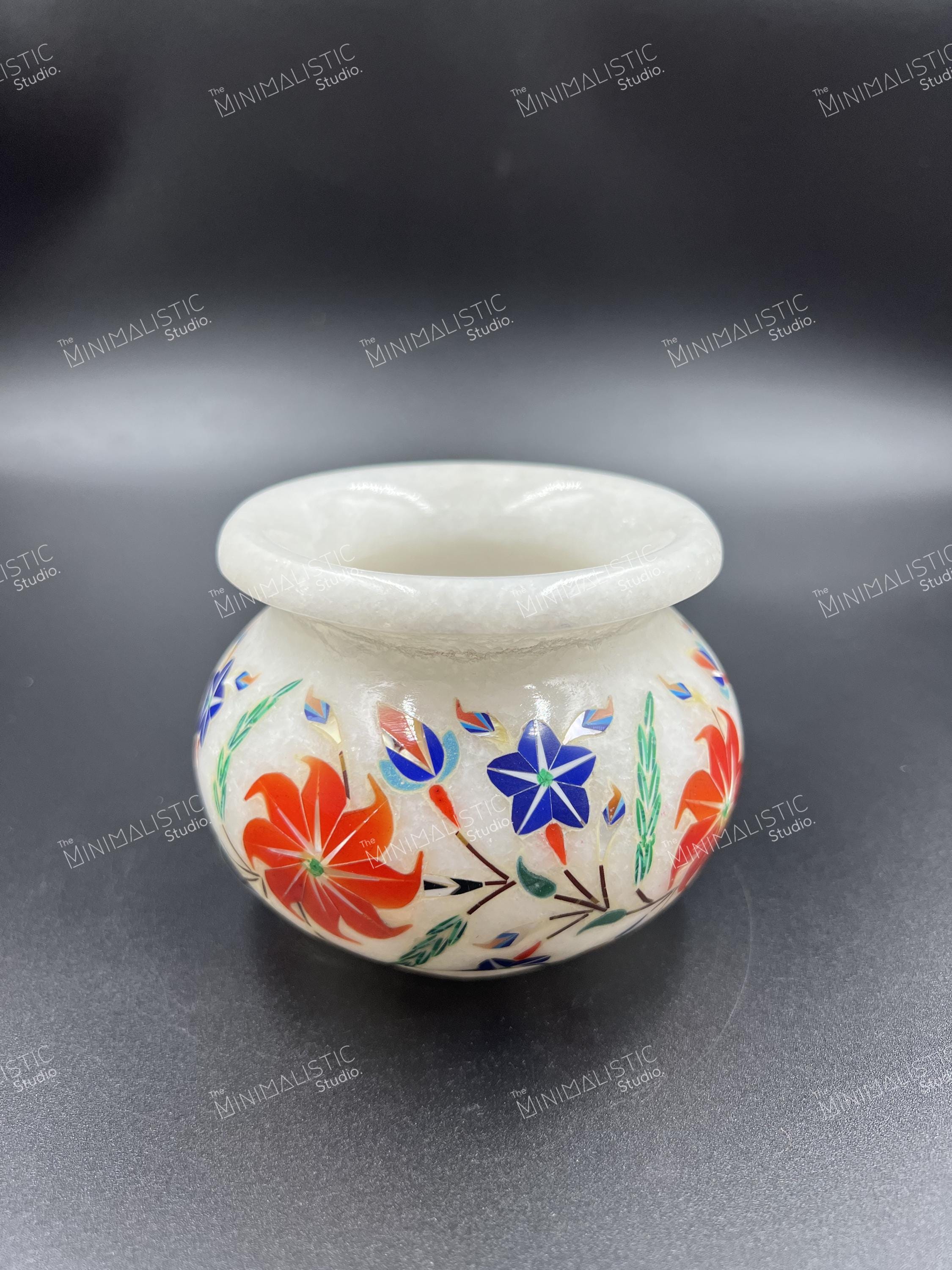 インド大理石　壺 大理石壺 インド - メルカリ