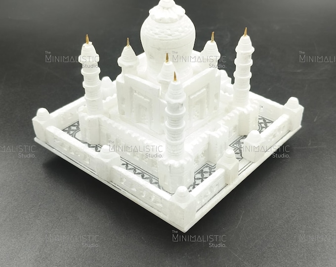 Marble Taj Mahal Replica | Handcrafted Indian Monument, 5 Inch