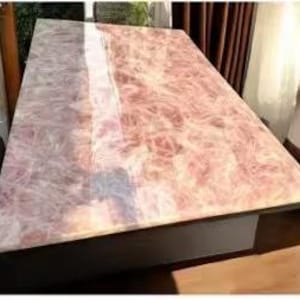 Rose Quartz Rectangular Table Top | Natural Stone | Dining Table Top | Coffee Table Top | (Customizable)