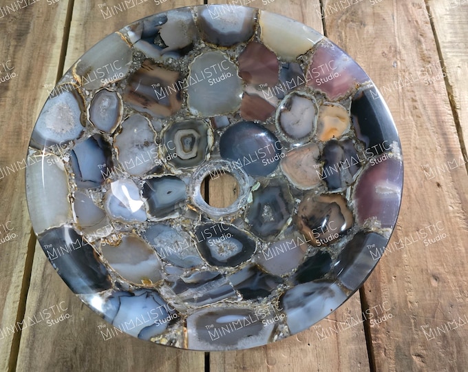 Handmade Natural Agate Sink ( Customisable )