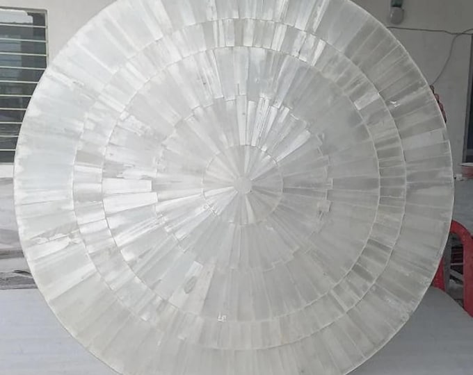 Handmade Selenite Sunburst Table Top | Spiritual Modern Decor (Customisable)