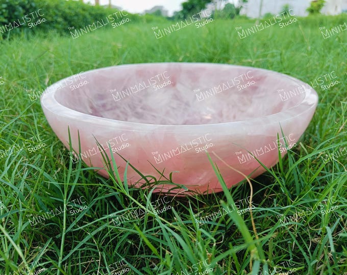 Handmade Natural Rose Quartz Sink ( Customisable )